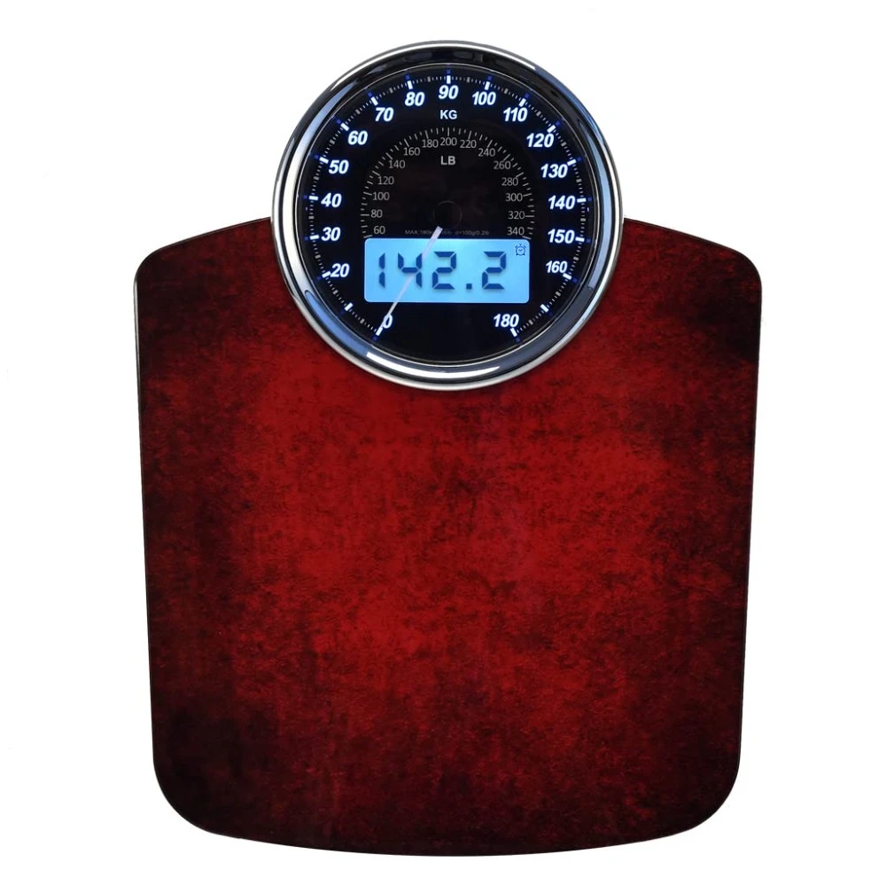 

Highly Advance 2-in-1 Digital & Analog Weighing Scale for Body Weight-400lbs, 4 High Precison GX Sensor Accurate