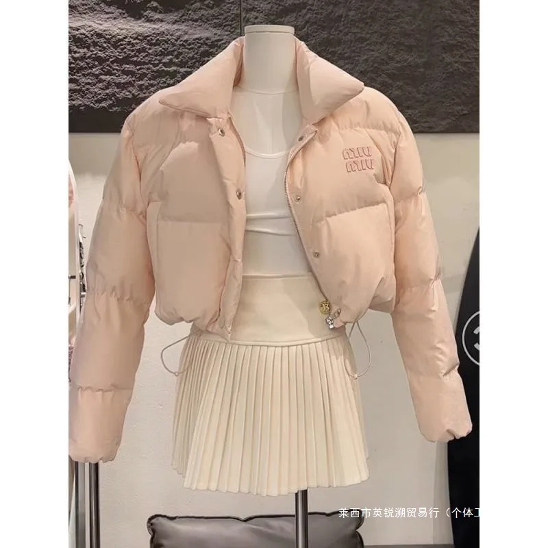 Gentle women's winter cotton jacket, new sweet and cool explosive street style, compact and versatile design, cotton jacket