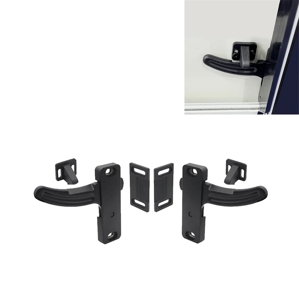 

RV Screen Door Latch Set Alloy Universal Fit Door Latch Handle Set-A77Q