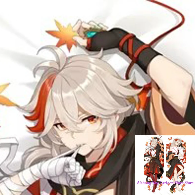 

Dakimakura Anime Pillow Cover Genshin Impact Kaedehara Kazuha Double Sided Print Life-size Body Decoration