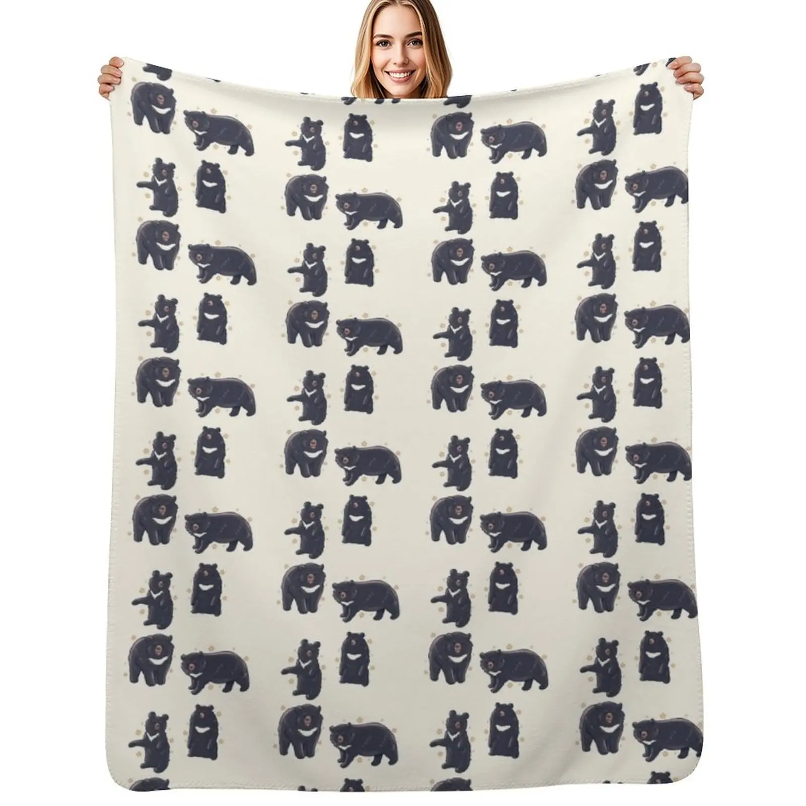 

Moon bear pack Throw Blanket Blankets For Baby Bed linens Travel Blankets
