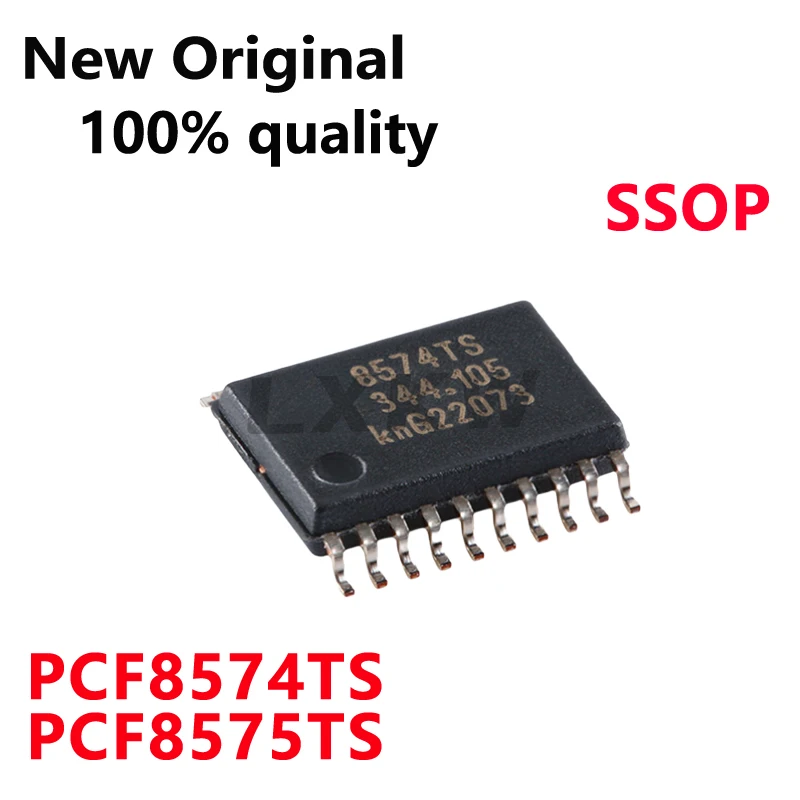 (5 peças) novo original pcf8574ts pcf8574 8574ts ssop20 pcf8575ts pcf8575 ssop24 chip extensor de interface em estoque