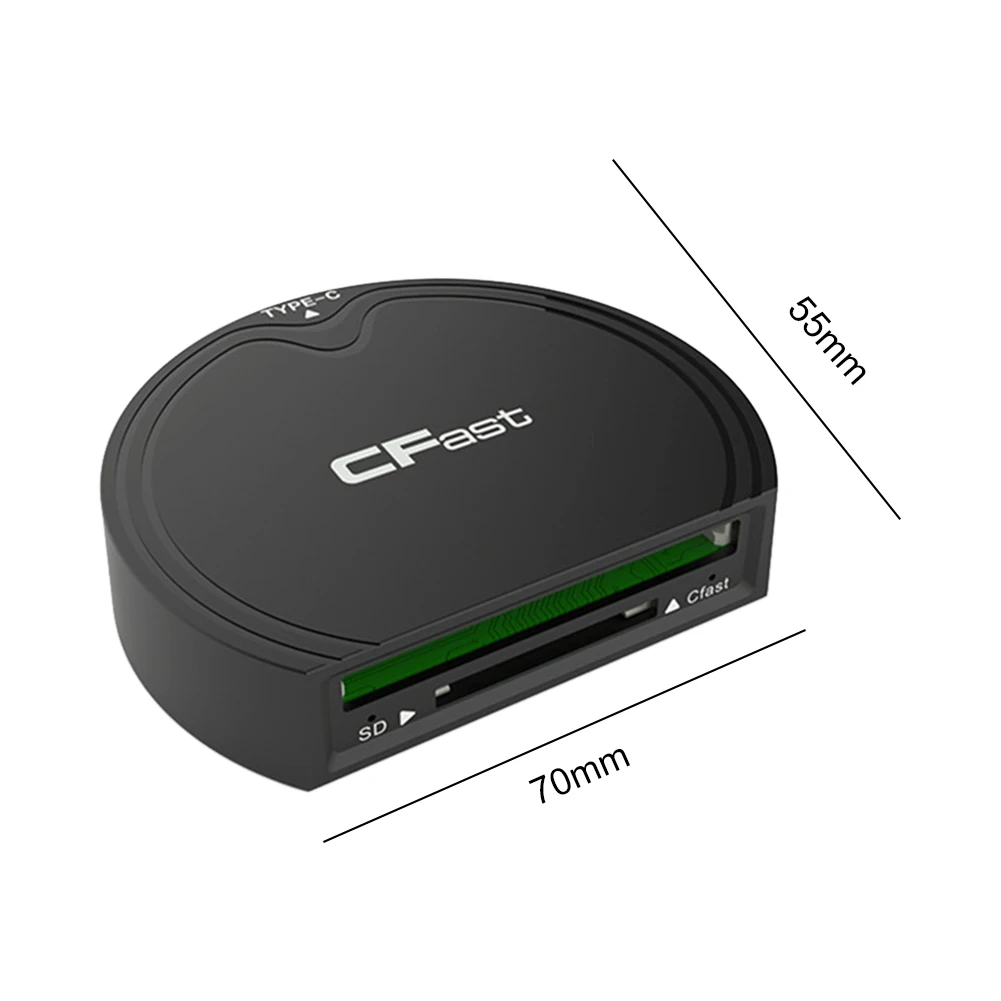 قارئ بطاقات الذاكرة Rocketek الاحترافي بسرعة 10 جيجابت في الثانية، محول قارئ بطاقات نقل عالي السرعة يدعم CFast/SD