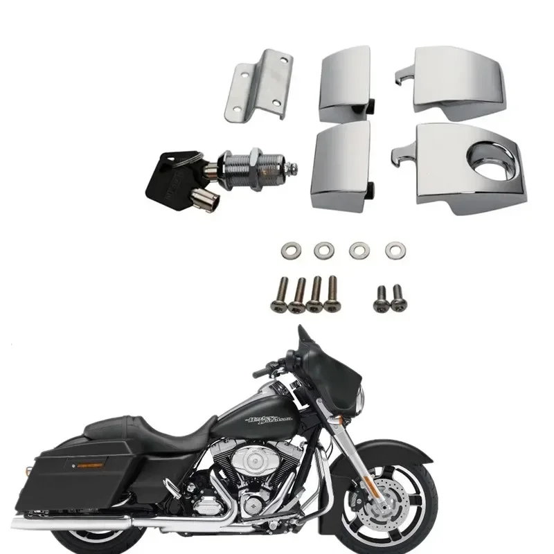 

For Harley Touring Electra Road Street Glide 2006-2013 FLHT FLHR FLHX Motorcycle Parts Acsessories Tour Pack Latches