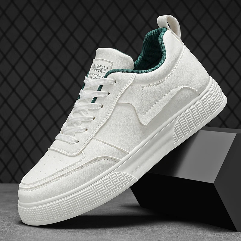 Breathable Men's Shoes 2025 New Trend Versatile Simple Casual Flat Shoes Student Sports Fashion Shoes Korean Style round Toe