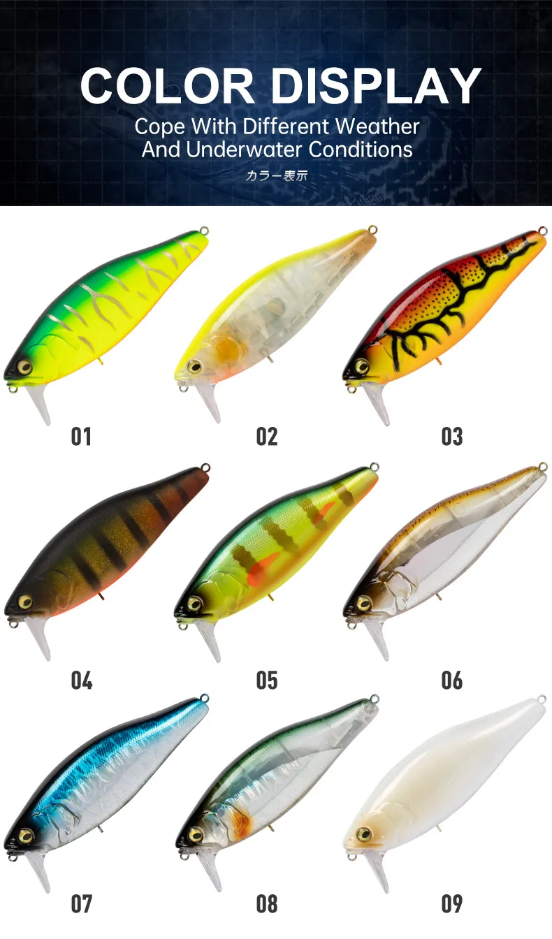 LEYDUN Hot JACK Minnow Angelköder 107,7 mm 30 g Schwimmende, hochwertige Hartköder mit Geräuschsystem Wobbler für Barsch und Hecht – Detail 9