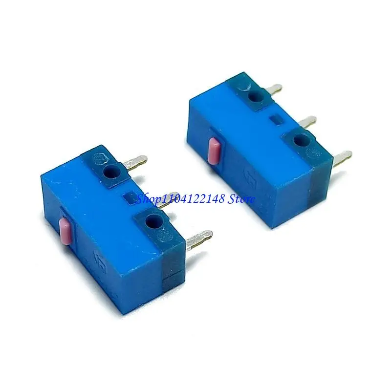 P9FA 2pcs / Pack Original Pink Dot Mouse Microswitch 80 Million Clicks Life Mouse Momentary Push Button Micro Limit Switch