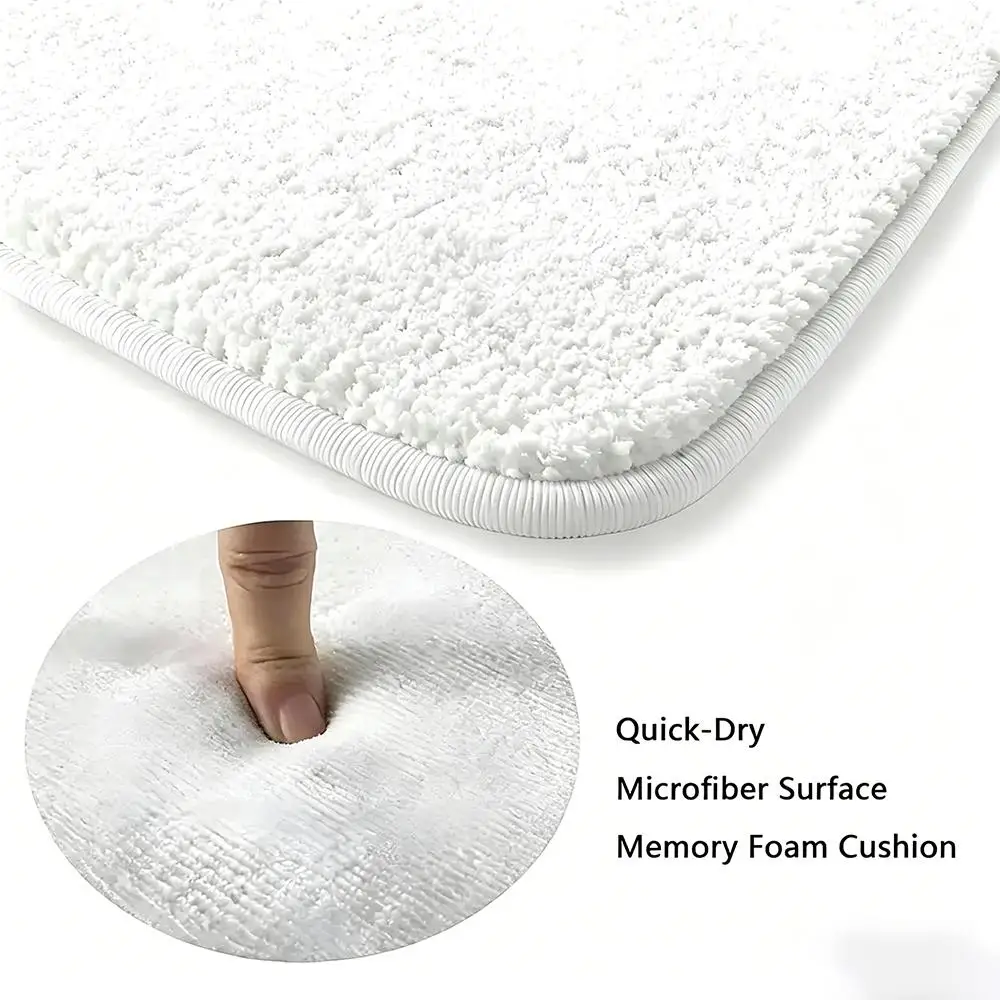 Alfombra de suelo de franela acogedora, suave y gruesa, antideslizante, para sala de estar, dormitorio, cocina, alfombras decorativas B-BudweiserS