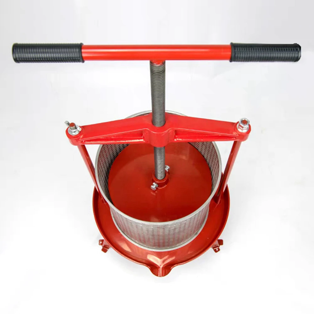 14L Manual Fruit Press 3.7 Gal Food Grade Stainless Steel Fruit Juice Press for Fruit Wine Vegetable Filling Juicer Honey Press