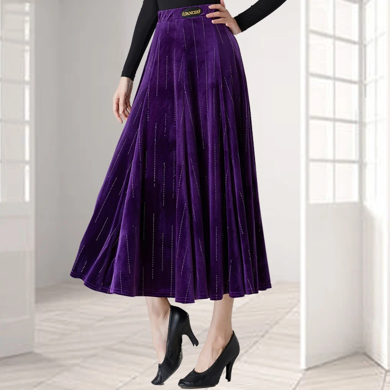 Mode Wals Ballroom Dans Rokken Volwassenen Rumba Samba Moderne Dansen Rok Dames Latin Dans Kostuum Stadium Slijtage DW10813