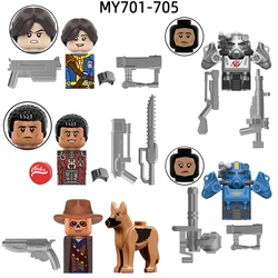 쿠퍼 루시 막시무스 맥클린 T60 파워 아머 모델 블록, MOC 벽돌 세트, 어린이 MY701-705 선물 장난감