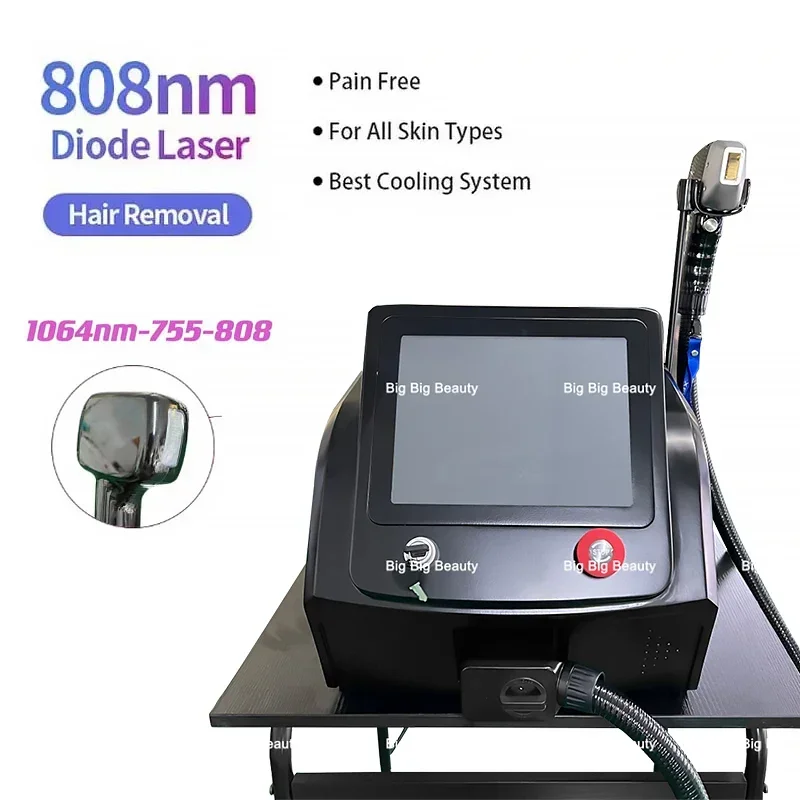 Diode Laser Hair Removal Professional Machine Underarms Bikini Line Hair Remover Painfree Depilation Beauty Salon Spa Equipment