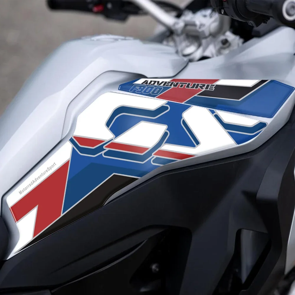 ل BMW F900GS Adventure F 900 GS ADV GSA 2024-2025 دراجة نارية ثلاثية الأبعاد جل الركبة خزان الجانب حماة ملصقات الطلاء حماية مائي #2