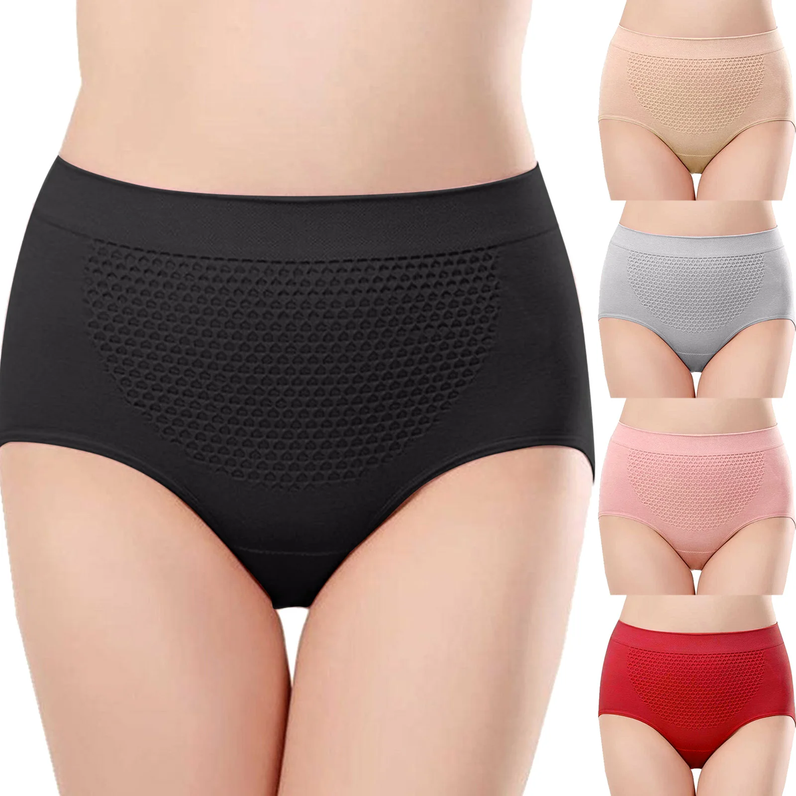 Women\'s One Size High Waist Comfortable Solid Color Intimates Panties Costume Fashionable Breathable Underpants For Women