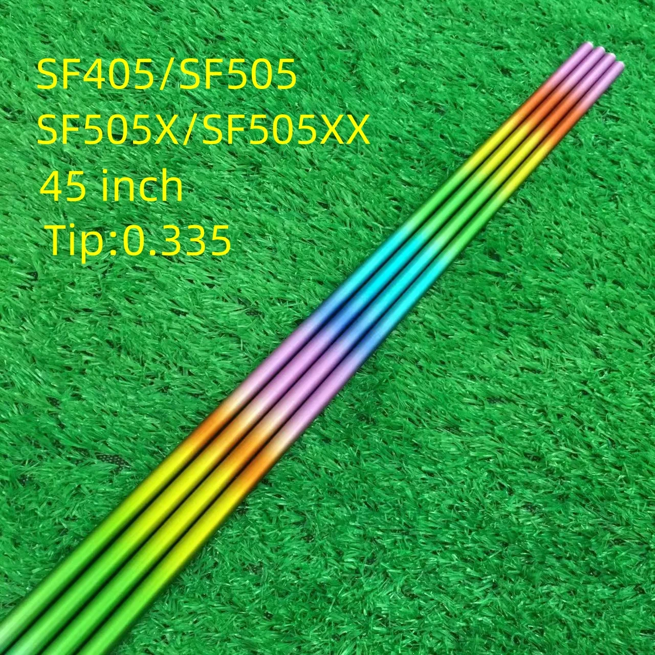 عمود جولف جديد لسائقي الجولف بألوان قوس قزح وعمود خشبي للممر sf405/sf505/sf505x عمود جرافيت مرن كم وقبضة مجانية #4