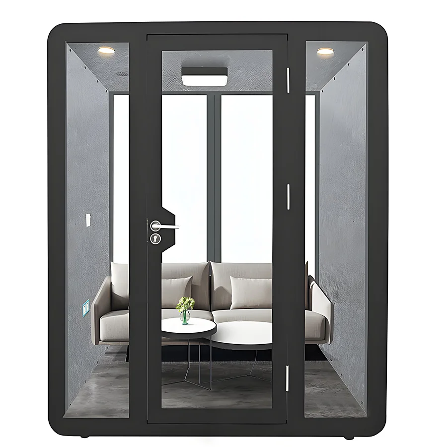 Customizable Soundproof House Modular Expandable Homes Durability Soundproof Meeting Room Isolation Booth For Vocals