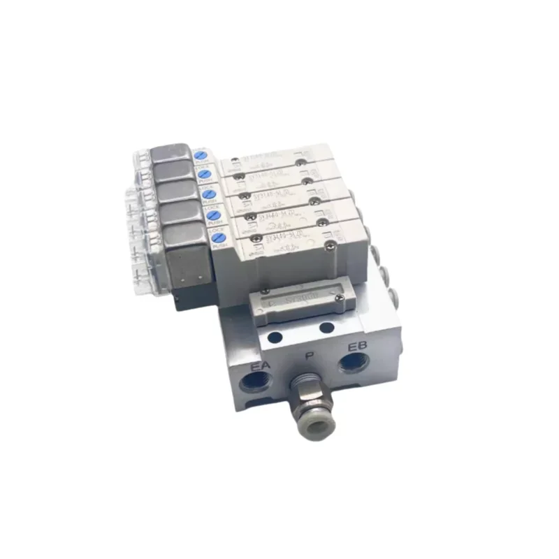 NEW Type SY3140 Series Solenoid Valve Station 5/2 Way Pneumatic Manifold SY3140-3LZD SY3140-4LZD SY3140-5LZD SY3140-6LZD