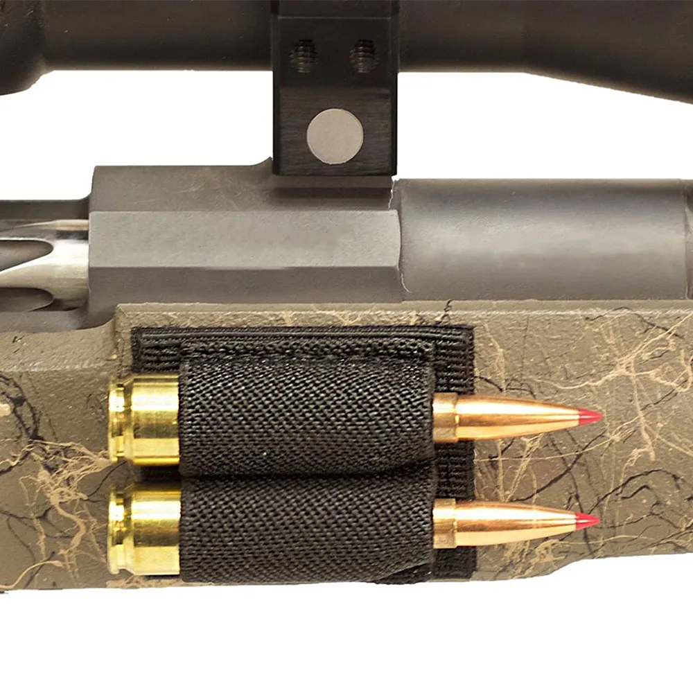 2 Round Bullet Wrap Accessories Tactics Hunting Shooting 7.62mm Bandolier Quick Release 600D Nylon Cartridge Pouch