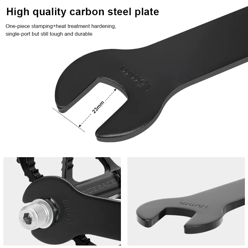 Fahrrad Pedal Schlüssel Extra Lange Griff MTB Straße Mountainbike Pedale Installieren Entferner Entfernung Ersetzen Reparatur Werkzeug Spanner 15mm – Detail 16