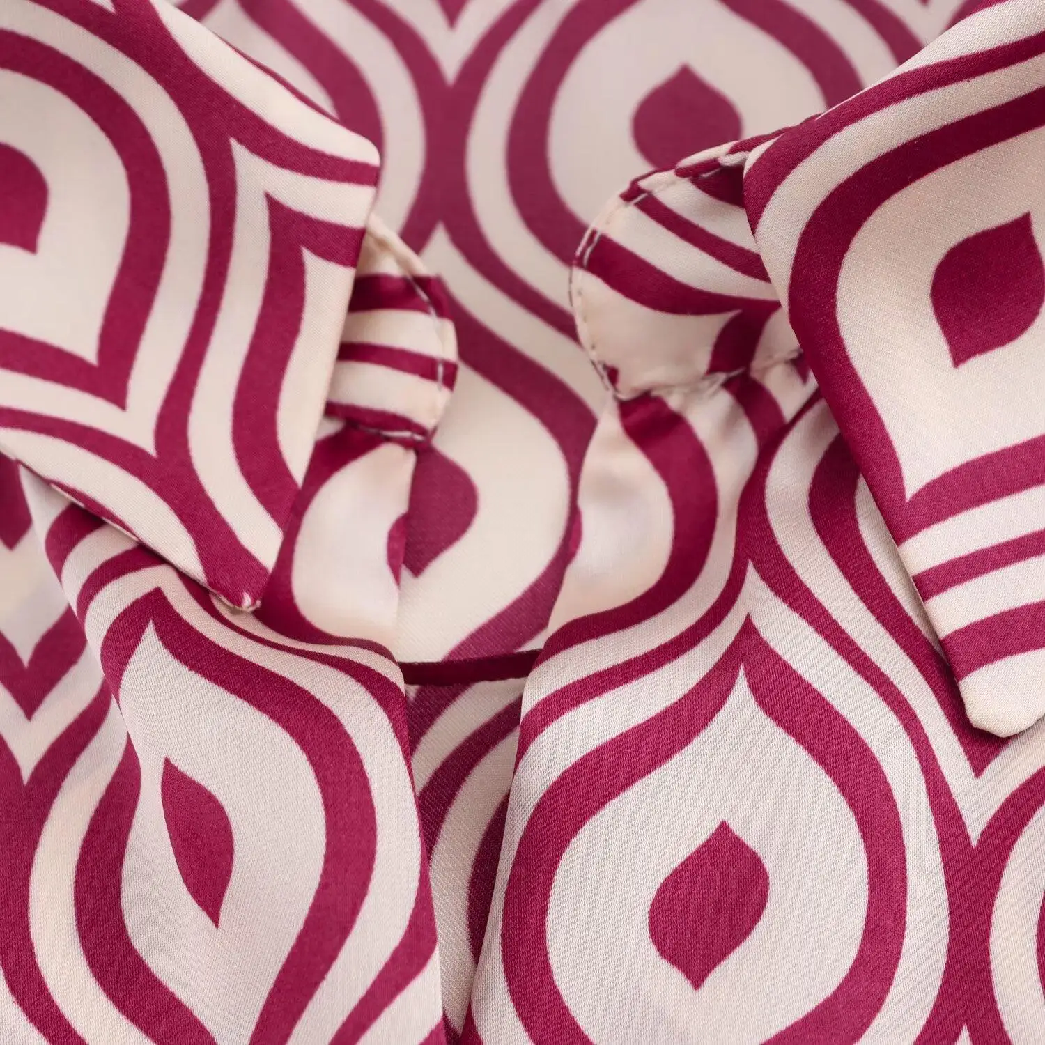 JNLEAOG 봄 신상 여성 스타일 실크 새틴 느낌 프린트 그래픽 셔츠 프렌치 스타일 루즈핏 긴팔 버튼업