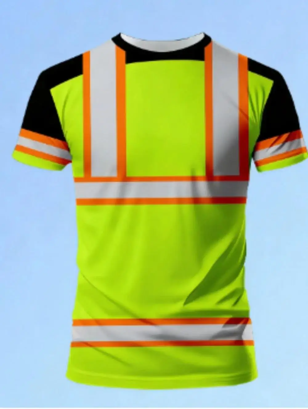 Neues Sicherheitslogo 3D-Druck Schnelltrocknend Atmungsaktives Herren-T-Shirt Outdoor Streetwear Sommer Kurzarm Tägliche Freizeitkleidung – Detail 11