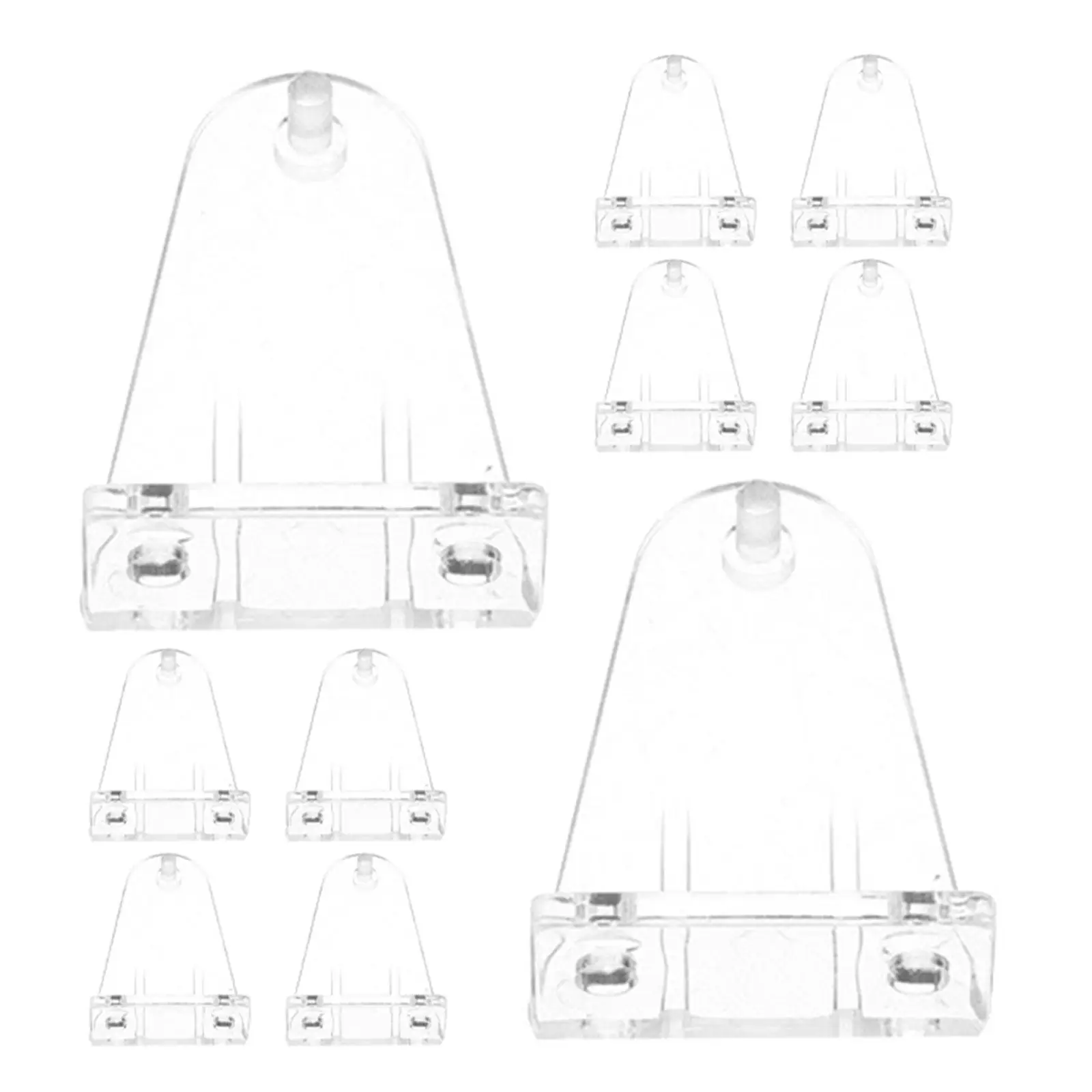 12Pcs Blinds Bottom Rail Hold Clips Clear Plastic Blind Holder Replacements Window Shade Stabilizing Brackets for Horizontal - view 4