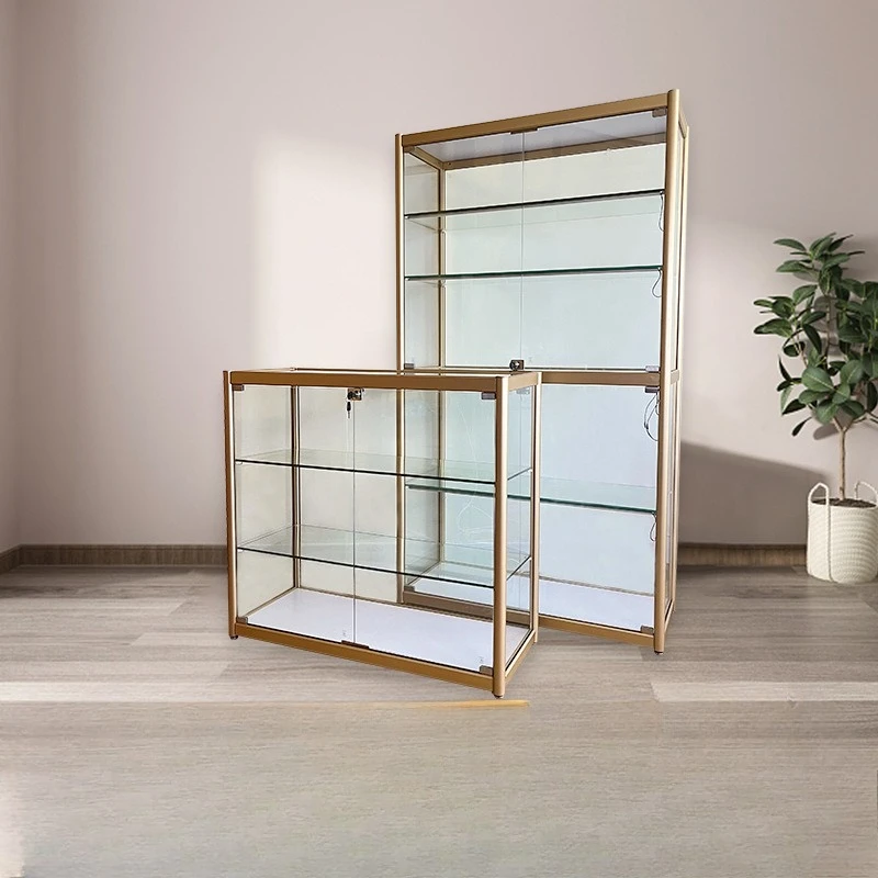 Figure Display Cabinet Helmet Model Glass Transparent Storage  Gift  Supermarket Convenience Store Glass