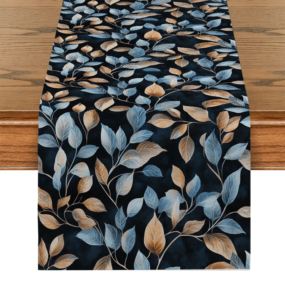 Leaf Vines Simple Table Runner Kitchen Dining Decoration Table Runners Holiday Decorations Room Decor