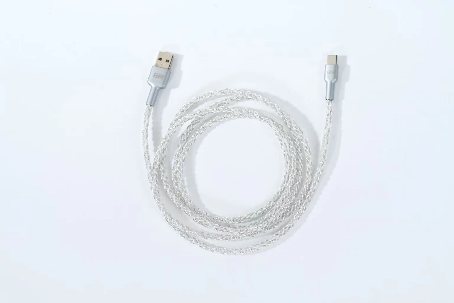HMLAB RGB Glow Geflochtenes Datenkabel - Farbverlauf-Beleuchtung, USB-A auf Typ-C & USB-C auf Typ-C, Perfekt für Gaming-Tastaturen – Detail 7