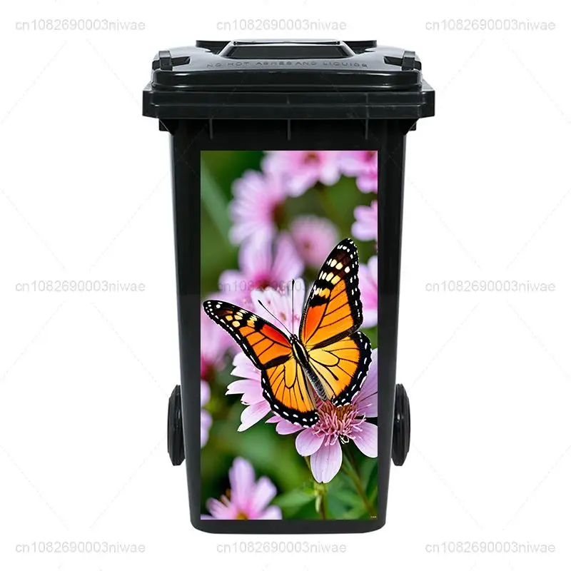 Creative and personalized animal painting trash can stickers, wall paintings, home stickers, PVC waterproof stickers