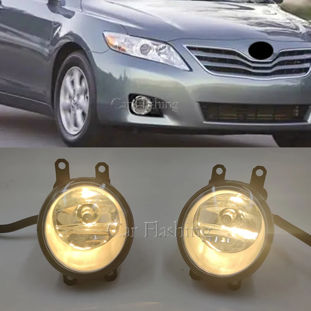 Car halogen Front Fog Light Grille Foglamps Cover Trim Facelift Accessories For Toyota Camry ACV40 XV40 2010 2011 LED foglight