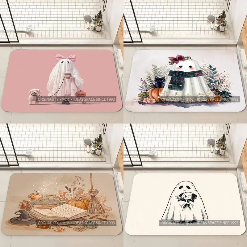 

Ghost with Dog Pattern Living Room Decoration Home Sofa Non-Slip Carpet Study Bedroom Tatami Children'S Soft Floor Mat