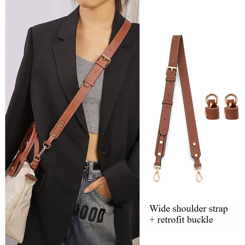 Adjustable Shoulder Strap for Longchamp Small Short Handle Bag Modified Messenger Strap Real Leather Retrofit Crossbody Straps