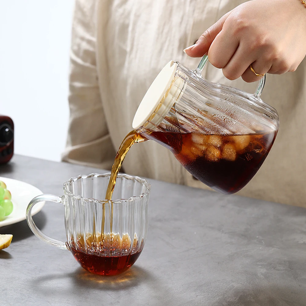 

Borosilicate Glass Tea Pot With Water Fliter Washable Reusable Household Kettle For Home Use