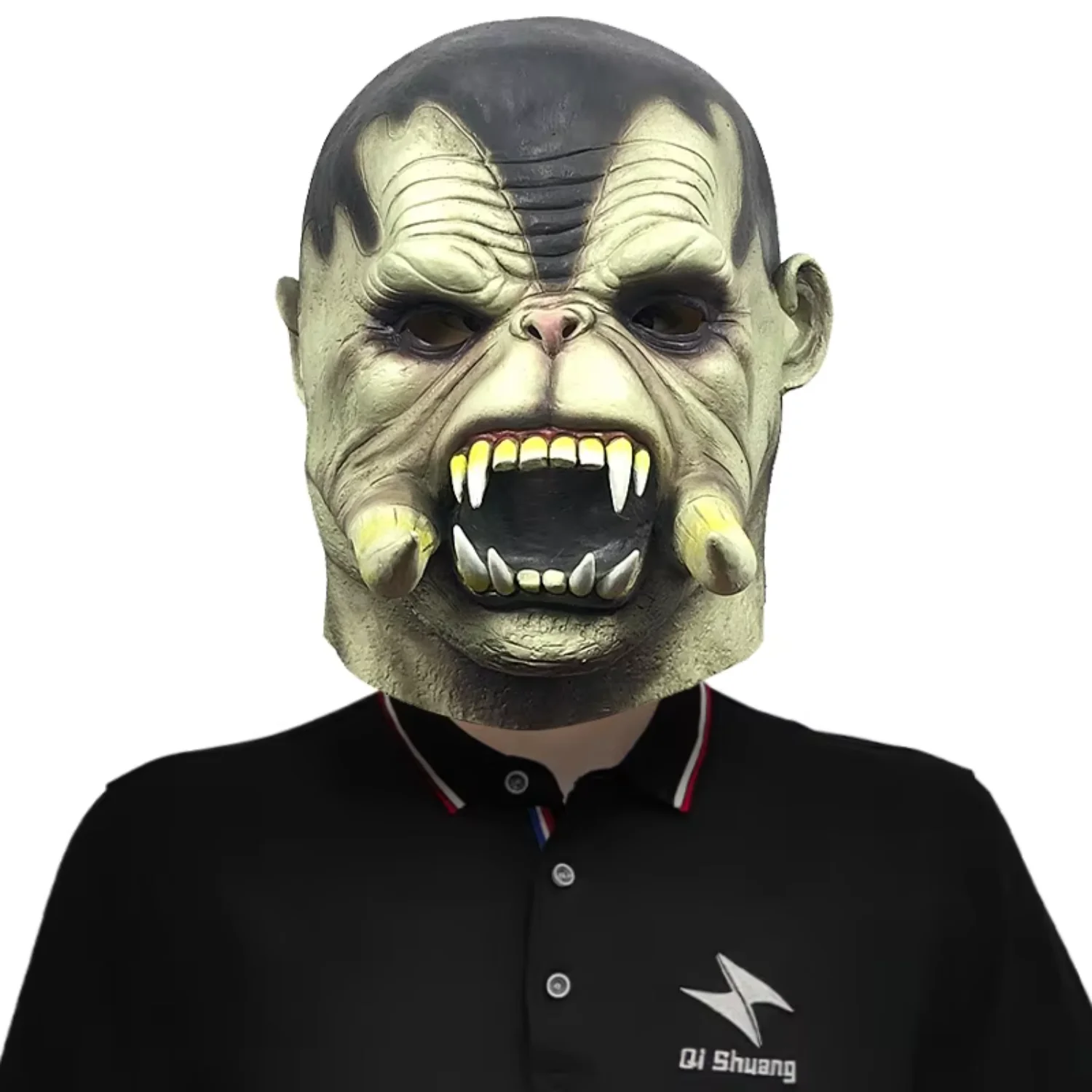 

2023 Newest Halloween Scary Warcraft Mask Realistic Horror Monster Latex Mask