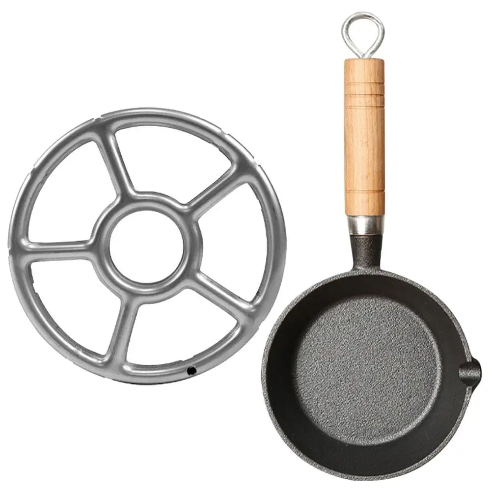 

Mini Cast Pan Durable Wood H Portable Versatile Cooking Mini Frying Pan Small Pots Outdoor Camping