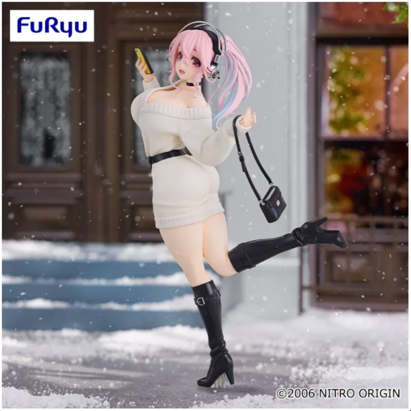 Auf Lager Original Furyu Super Sonico Modell Anime Figur Sammeln Spielzeug Kawaii Desktop Ornament Dekoration Jungen Geburtstag Geschenke