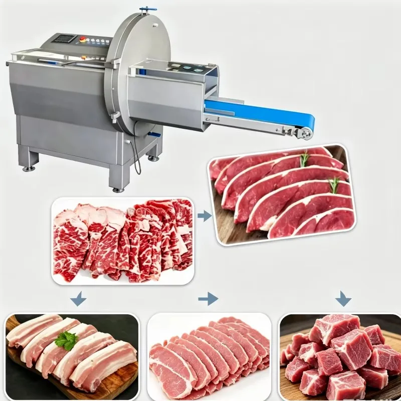 Meat Slicer Customized Automatic Horizontal High Speed Commercial Slicer for Sausage Cheese Steak Bacon Ham