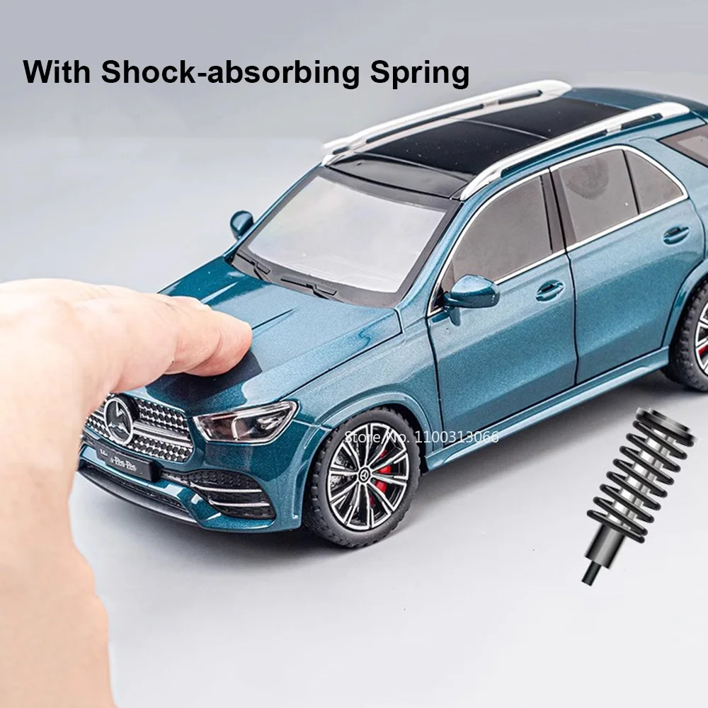 1/24 Scale High Simulation GLE Alloy Car Model Diecasts Vehicle Model Toys with Sound Light Pull Back SUV Models for Kids Gifts