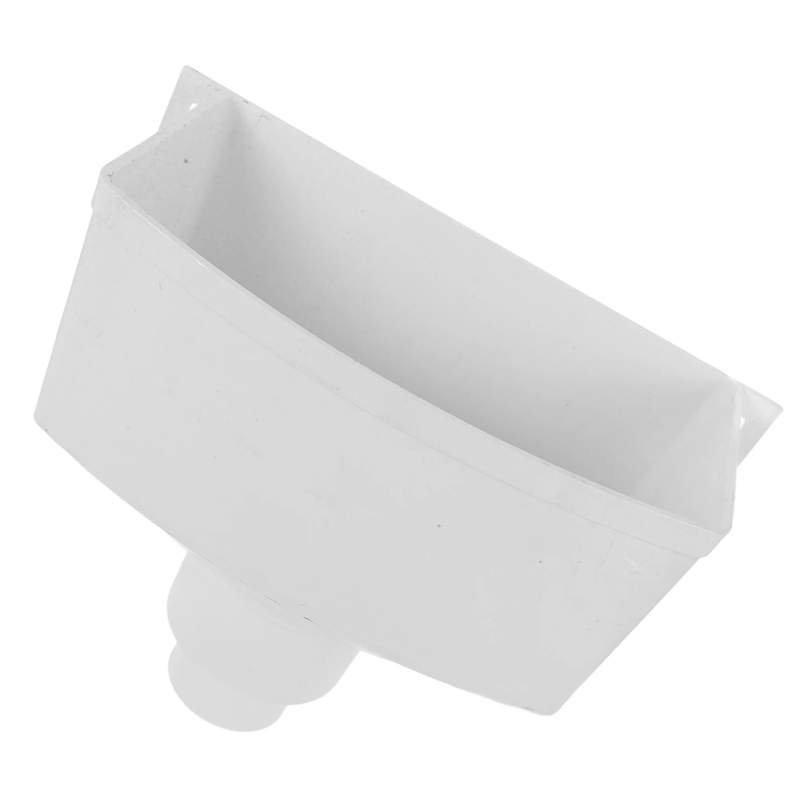 

PVC Rain Gutter Adapter Gutter Downspout Connector White Drainage Connector Construction Roof Gutter Adapter Homeowners Fittings