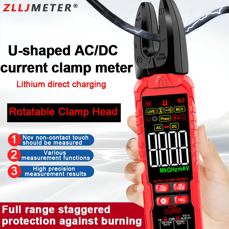 Clamp Meter Ac/Dc C…