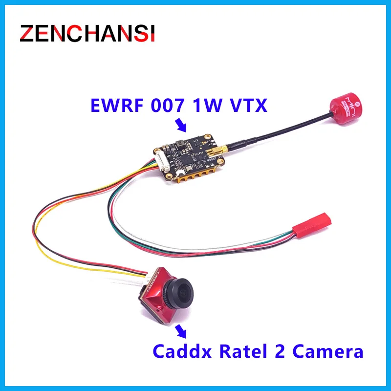 Caddx Ratel 2 V2 FPV Camera Ratel2 2.1mm Lens NTSC/PAL Switchable With EWRF 007 1W adjustable VTX Transmitter  use for RC Drone