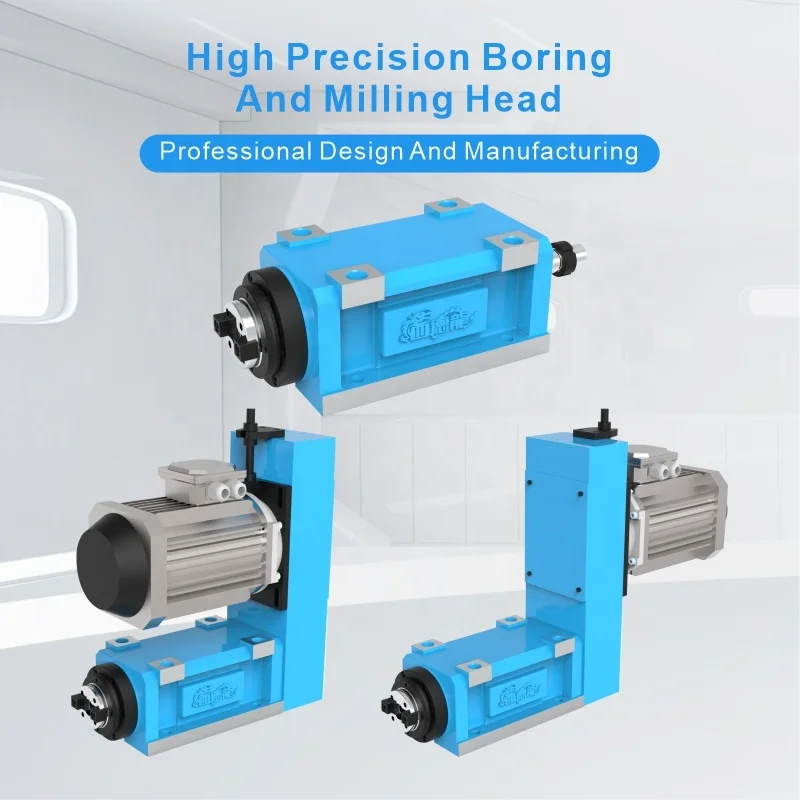 Power Head High Precision Fast Column Drilling Machine CNC Servo Boring Milling Reaming Drilling Tapping Gear & Motor