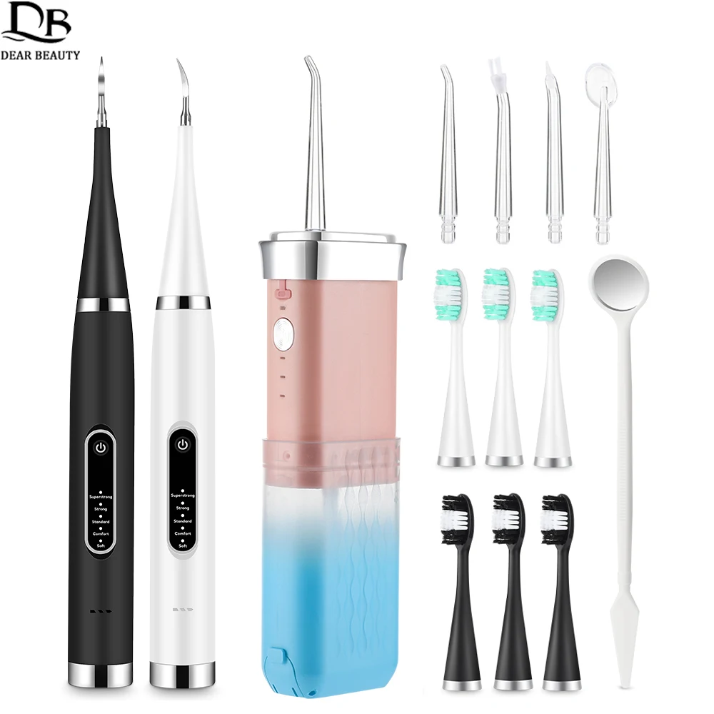 

Электрический зубной скалер, зубная щетка и портативный ирригатор для полости рта, водная ирригатор, пятно, зубной камень, средство для удаления зубного камня, набор для чистки зубов