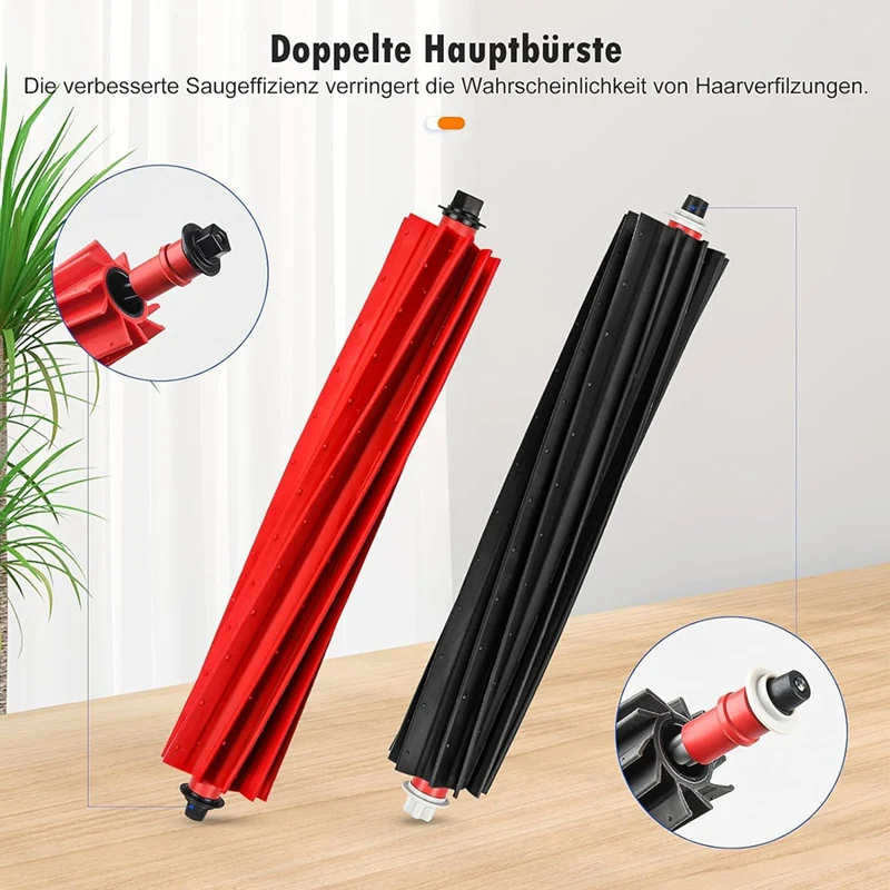 X17A 2025 NEW-Accessories For Roborock S8 Maxv Ultra Robot Vacuum Spare Parts Main Side Brushes Mop Cloths HEPA Filters Dust Bag