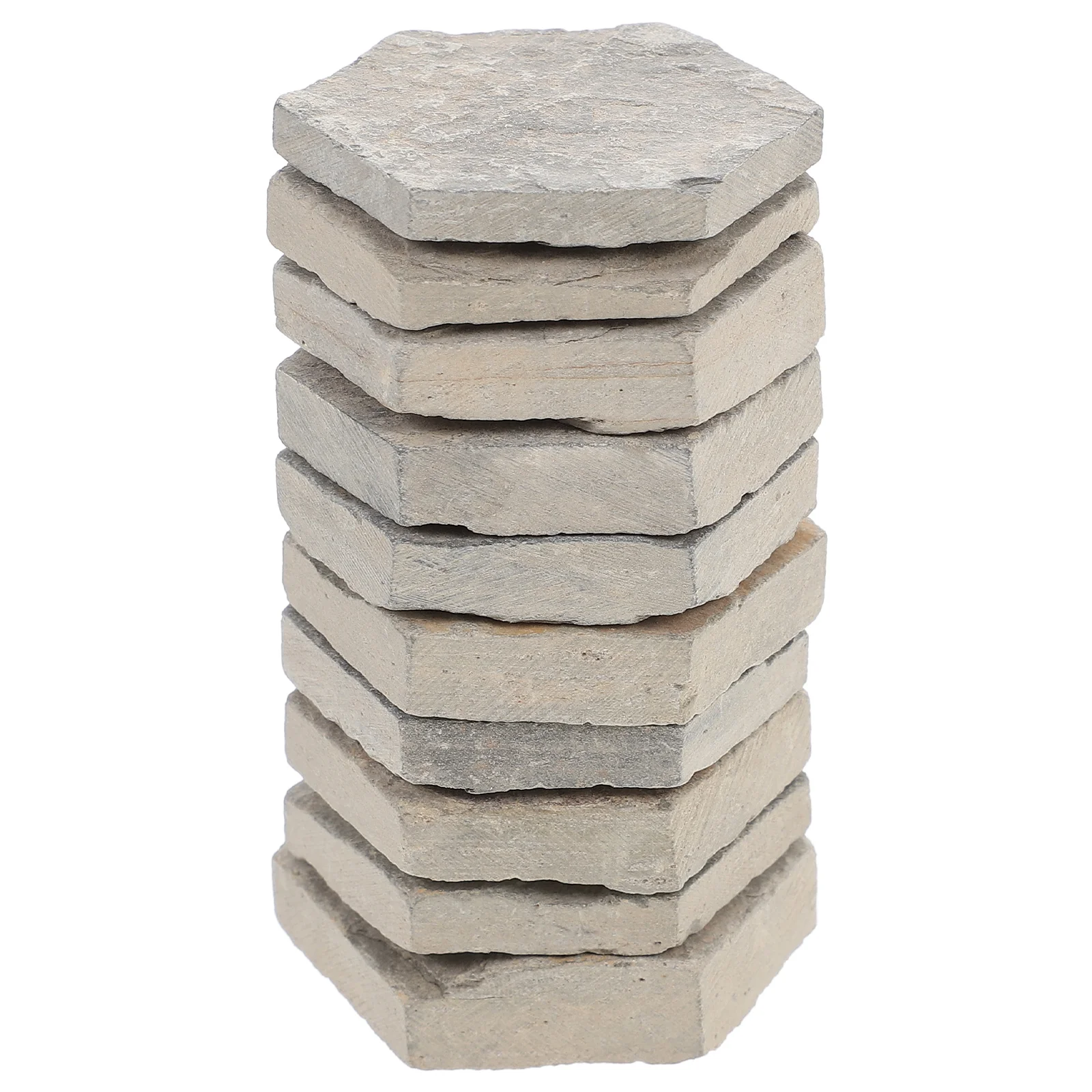 

10pcs Fish Tank Decorative Bricks Natural Rock Slices Aquatic Turtles Basking Platform Easy Clean Aquarium Stone Landscaping
