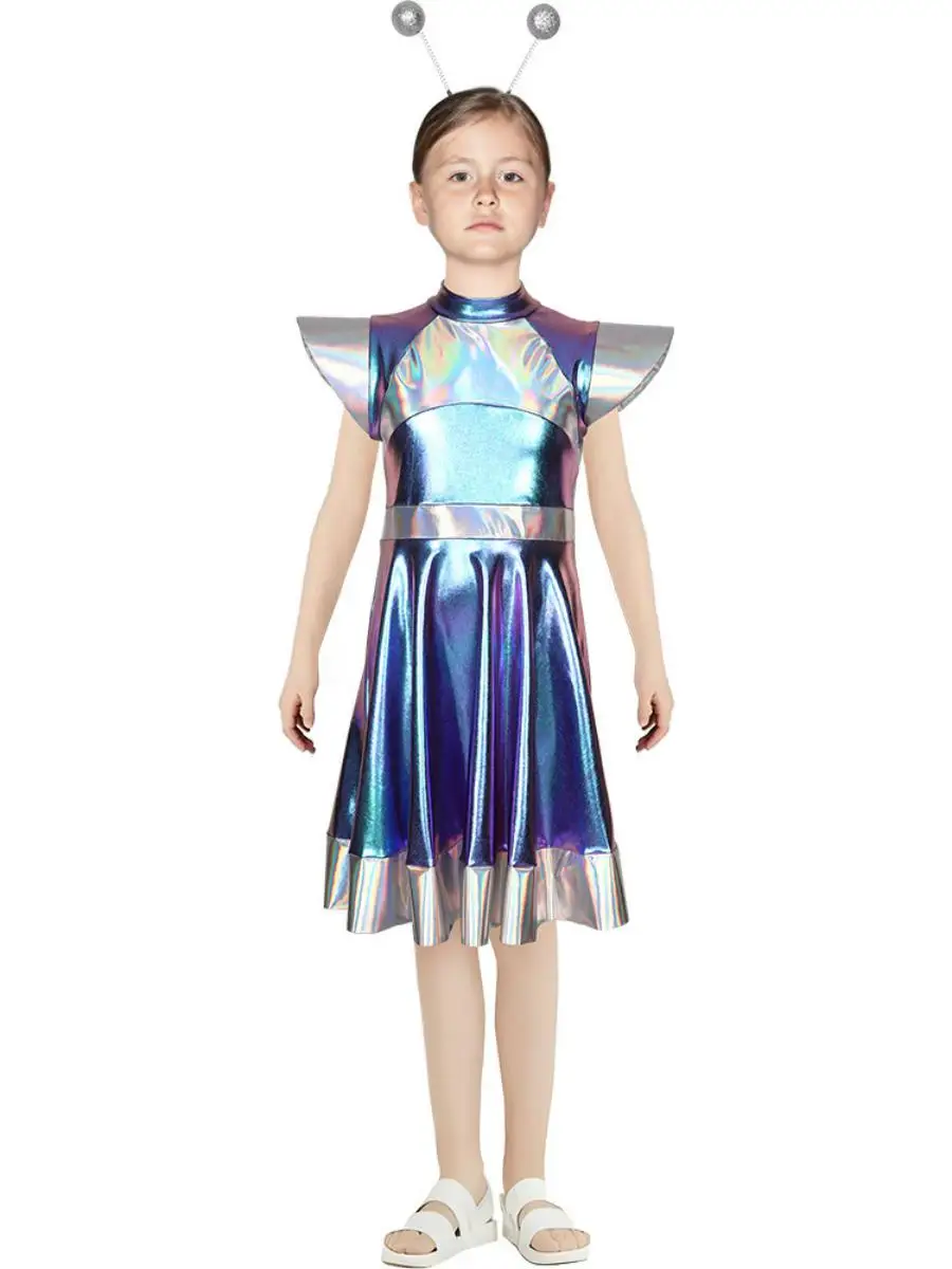 زي تنكري لروبوت فضائي ذكي، ملابس لحفلات الهالوين ولعب الأدوار، مصنوع من البوليستر وألياف التراياسيتات 00٪، ماركة سانبيفي