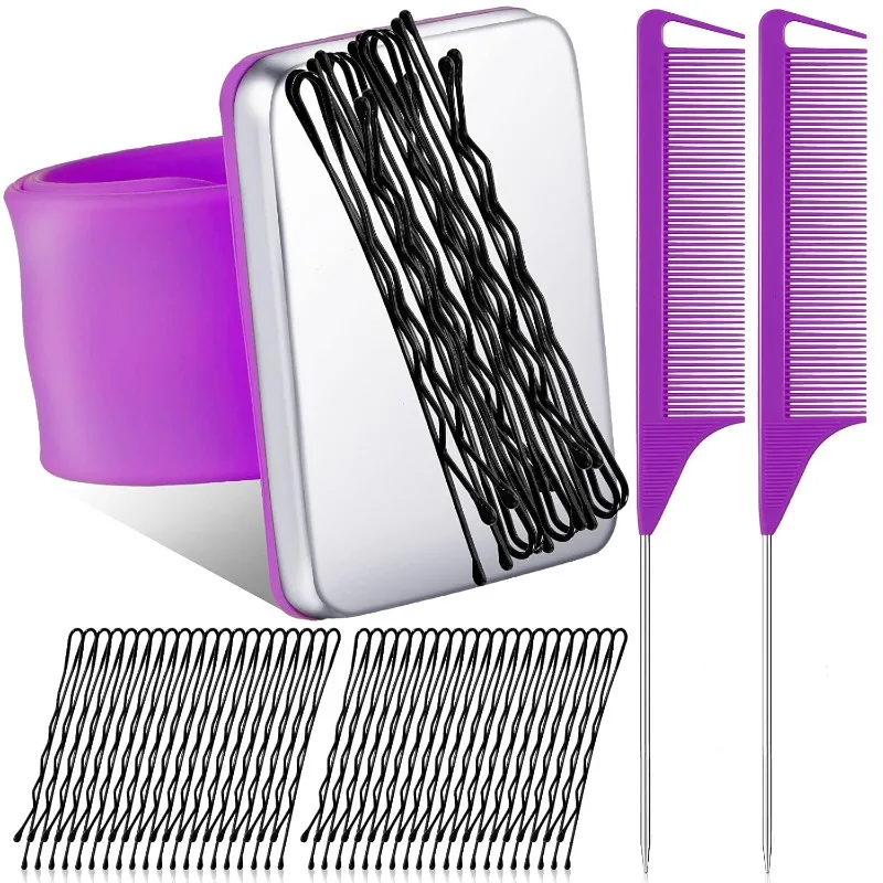 Paelai agneic سيليكون ris Srap تجديل الشعر ools agneic risband Seing Pincushion 2 Ra ail Cob، 2 قطعة H