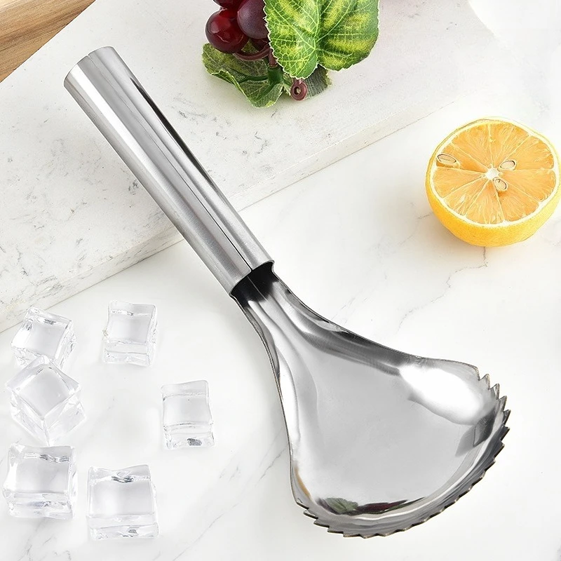 Manual Ice Cream Scoop Shaver Household Serrated Ice Scraper Summer Commercial Slush Shovel Kitchen Making Tools