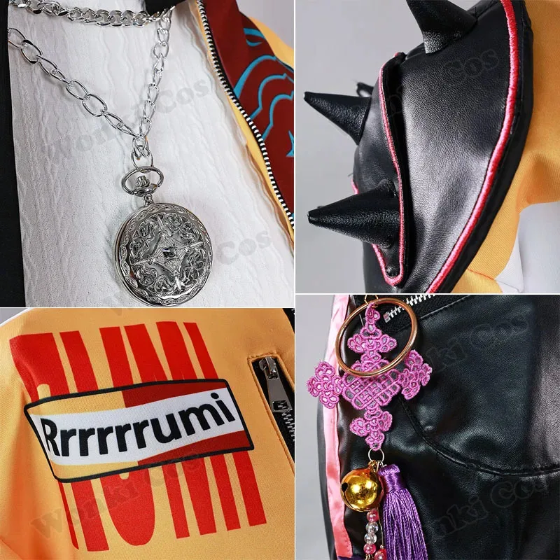 

aaa12 3Demon Hunters Costume Kpop Idol Rumi Zoey Mira Cosplay Wig Hair Costumes Women Stage Performace Halloween Outfits